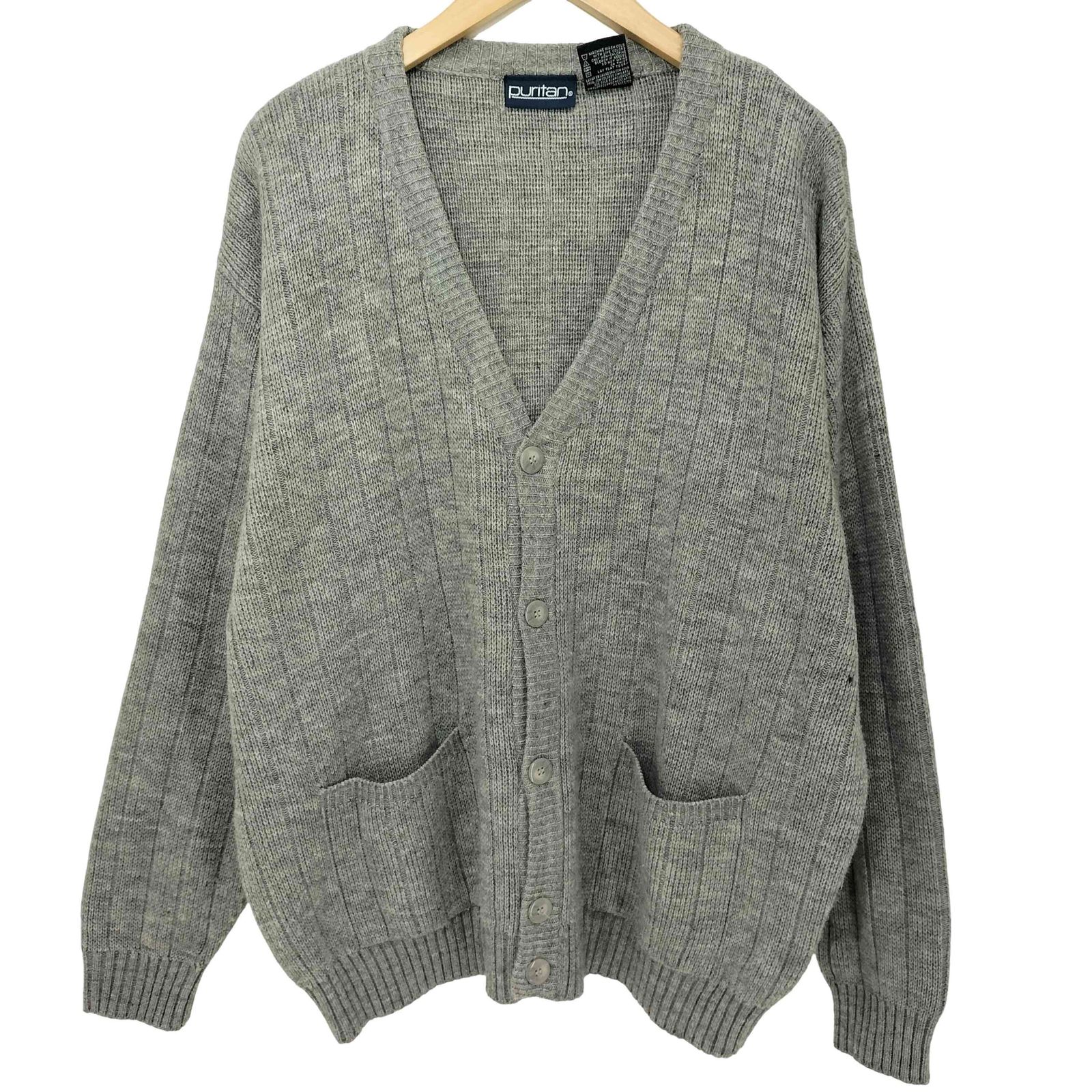 ピューリタン PURITAN 90s アクリル ニット カーディガン メンズ 