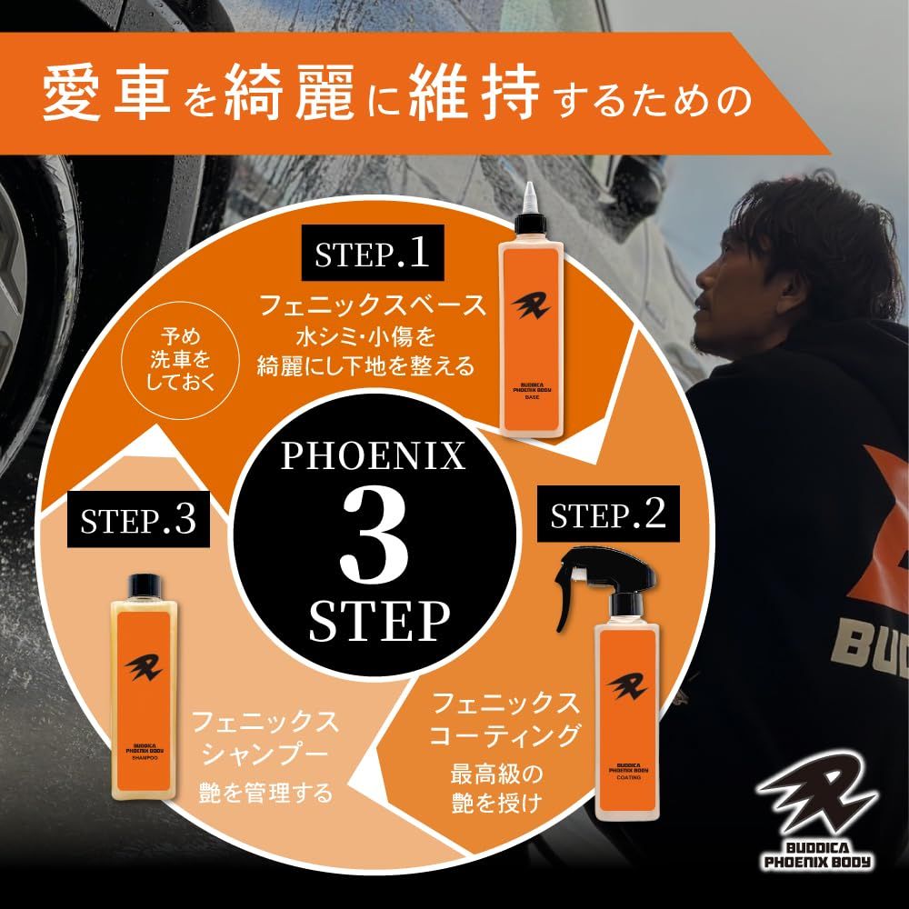 BUDDICA PHOENIX BODY】 PHOENIX SHAMPOO『洗うたびに艶、甦る。』カー