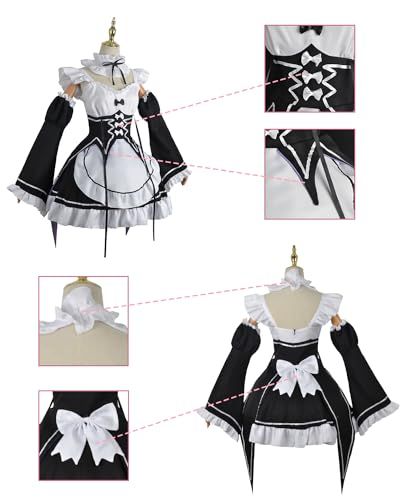  神併 Re ０から始まる異世界生活 コスプレ ウィッグ付き レム ラム エミリア 菜月昴 メイド服 リゼロ コスプレ衣装 大人用 仮装 cosplay 彡 7262 ae 8 e その他 キッチン 食器