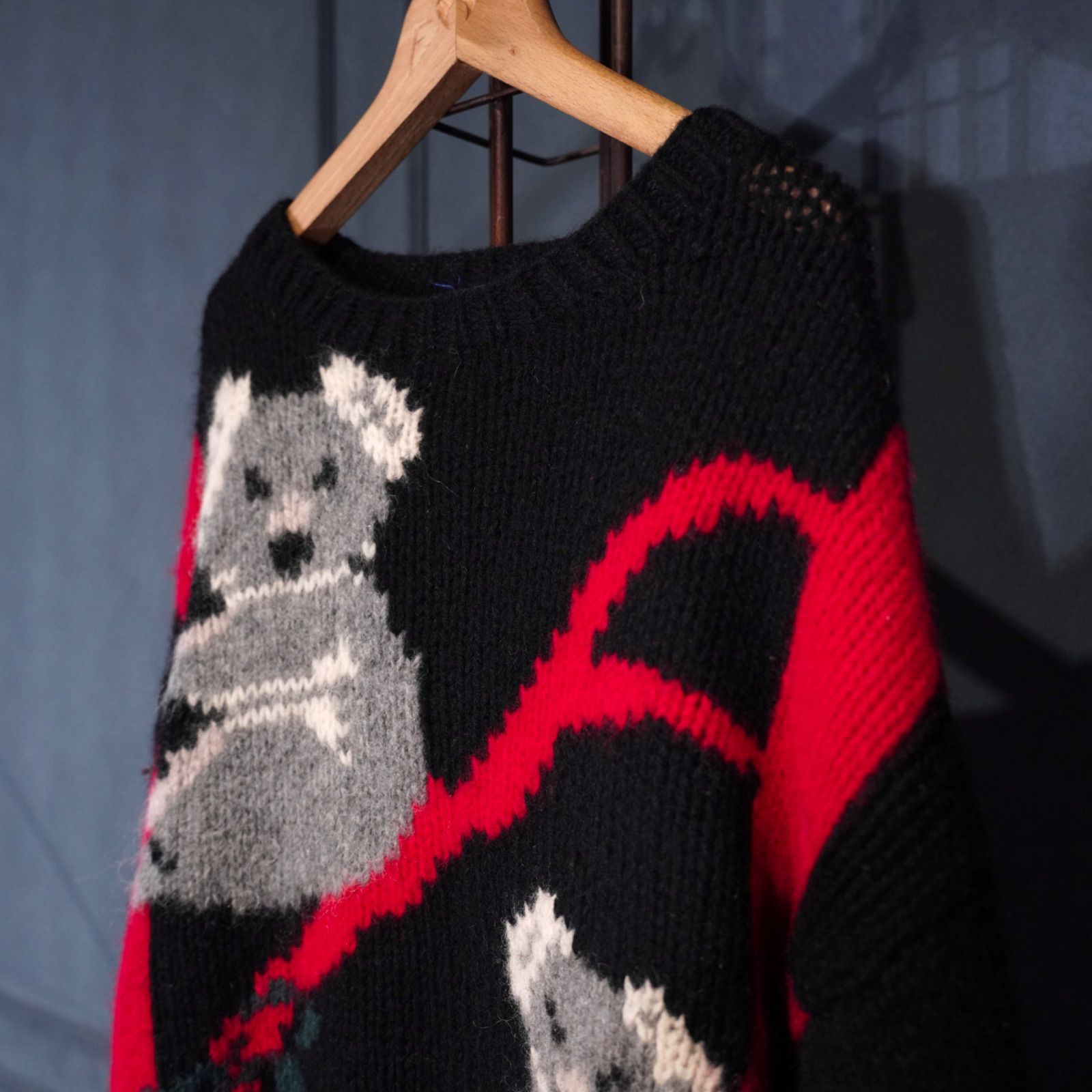 USA VINTAGE THE Woolrich WOMAN KOALA DESIGN WOOL KNIT/アメリカ古着