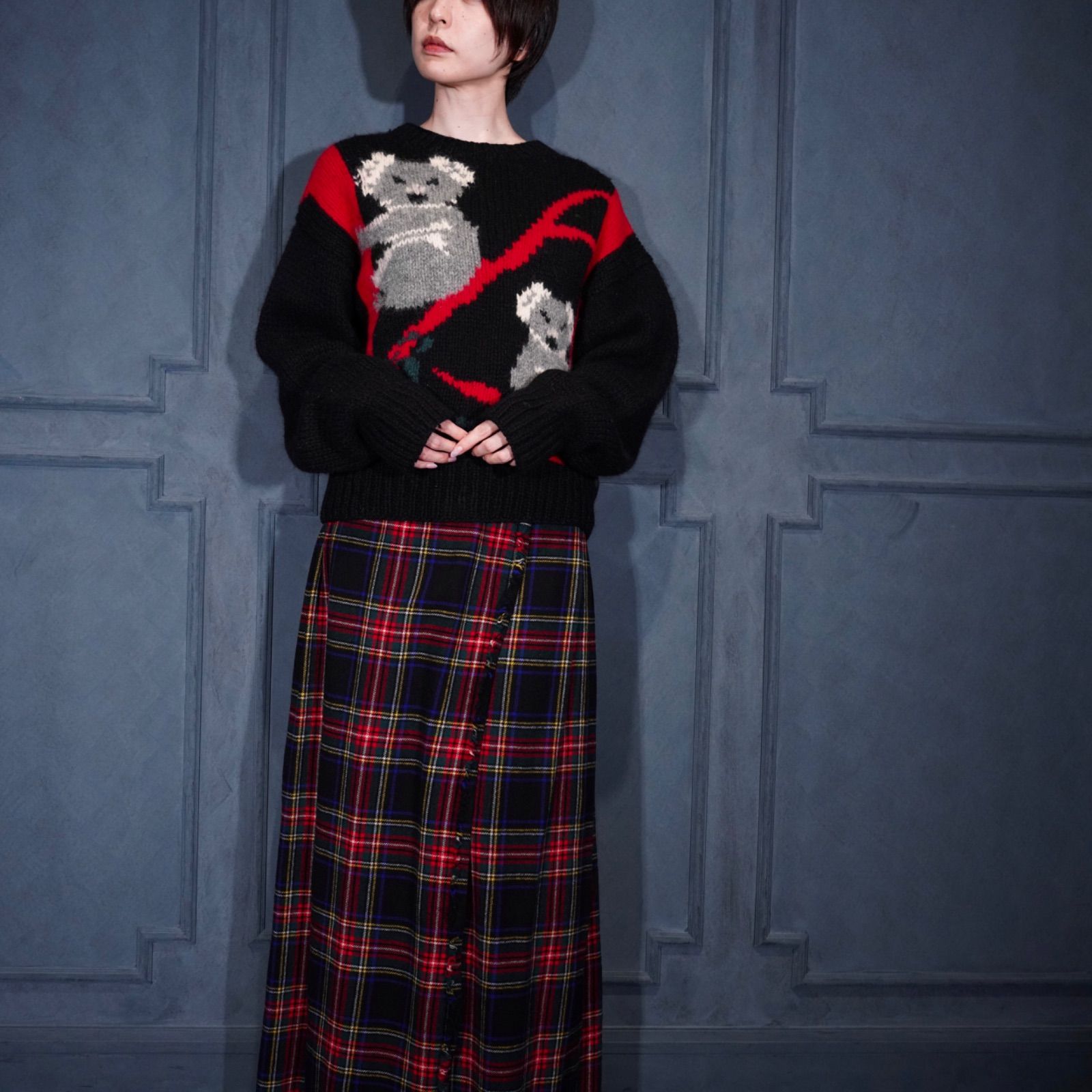 USA VINTAGE THE Woolrich WOMAN KOALA DESIGN WOOL KNIT/アメリカ古着