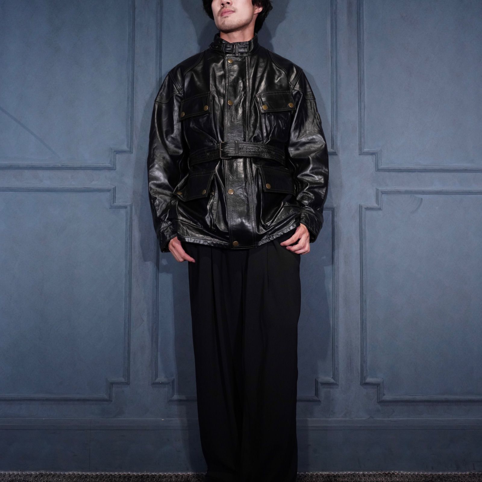 SPECIAL ITEM* EU VINTAGE Belstaff PANTHER JACKET LEATHER JACKET