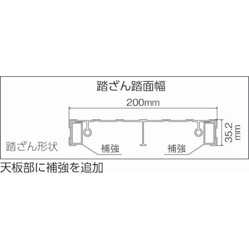 トラスコ中山 TRUSCO 作業用踏台 アルミ製 高強度タイプ 1段 シルバー 天板寸法600 400 mm 高さ0 3 m TSF 163