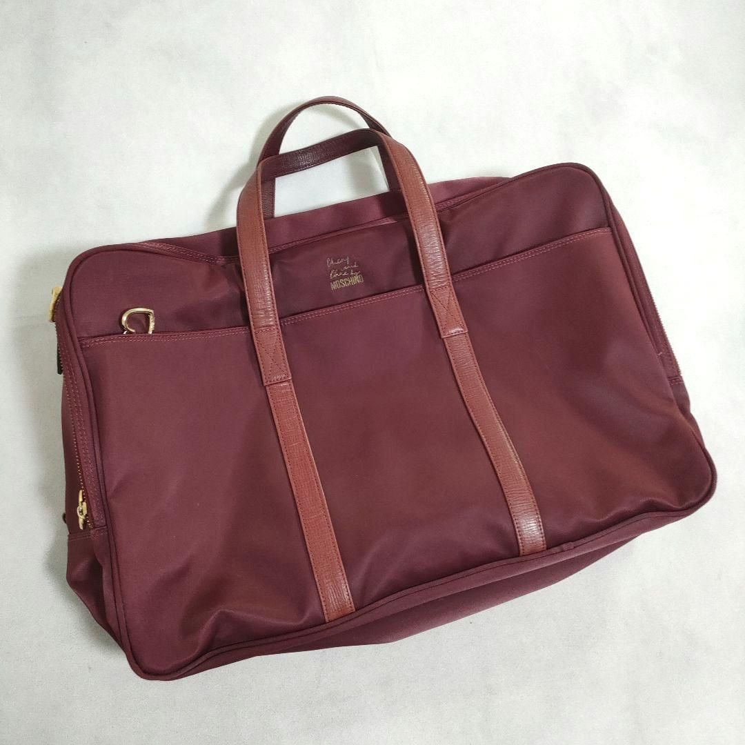 Moschino モスキーノ ボストンバッグ ヴィンテージ 大容量 80s〜90s】モスキーノMOSCHINO/ビンテージ/ヴィンテージ/メタル