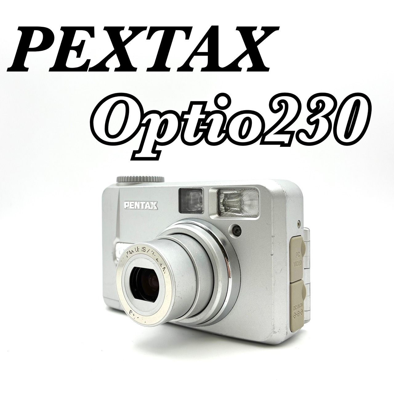 【良品】PENTAX Optio230 コンパクトデジタルカメラ　動作品 動作確認済 完動品】単三電池駆動 ASAHI アサヒ PENTAX ペンタックス