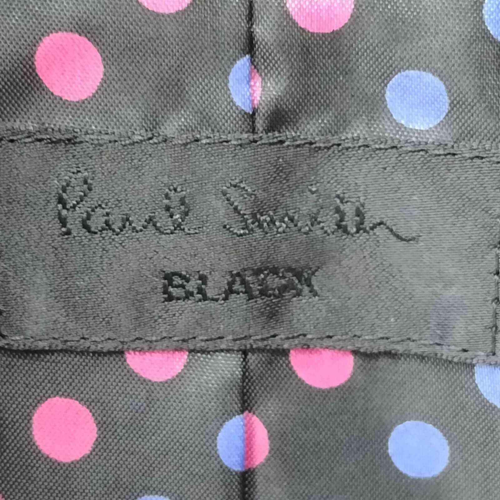 ポールスミス Paul Smith BLACK 裏地ドット ウール ストライプ