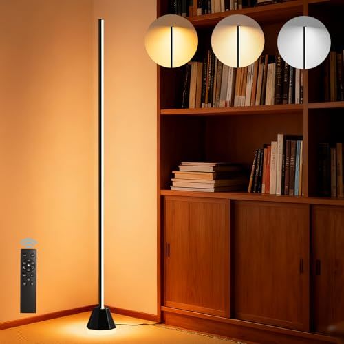 2025初発売 フロアライト 間接照明 スタンドライト LED フロアランプ おしゃれ 24Ｗ リモコン制御 電球色 昼白色 昼光色 ５段明るさ調整 タイマー機能 コントロ一ラ一制御 インテリア照明 照明器具 和室用 寝 e 548431