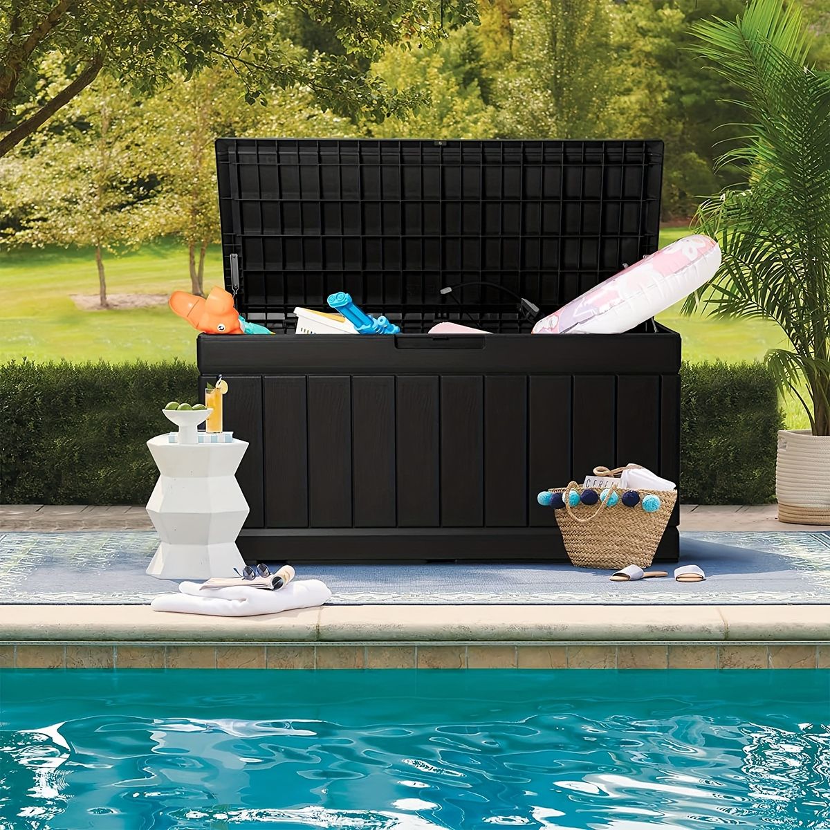 ベランダ収納 収納ボックス ベンチ 屋外 園芸用品 大容量310L 屋外収納