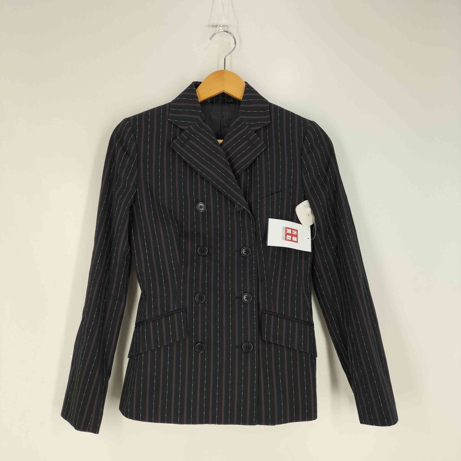 ポールスミスブラック Paul Smith BLACK ランダムストライプ ダブル