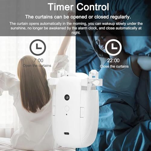  迅速に発送 自動カーテンオープナー 静かなタイプC充電リモートコントロール 電動カーテンオープナー ベッドルーム リビングルーム ロマンロッドTレールUレール付きスマートカーテンオープナー fe 0 e 0250 その他 キッチン 食器