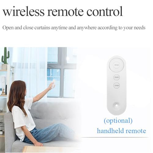 迅速に発送 自動カーテンオープナー 静かなタイプC充電リモートコントロール 電動カーテンオープナー ベッドルーム リビングルーム ロマンロッドTレールUレール付きスマートカーテンオープナー fe 0 e 0250