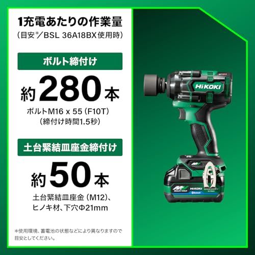 迅速に発送 HiKOKI ハイコーキ 36 V インパクトレンチ WR DH 最大緩めトルク650 N m 最大締付けトルク350 バッテリー 充電器 ケース NN タイヤ交換 9 ac 3 e 7 d 6