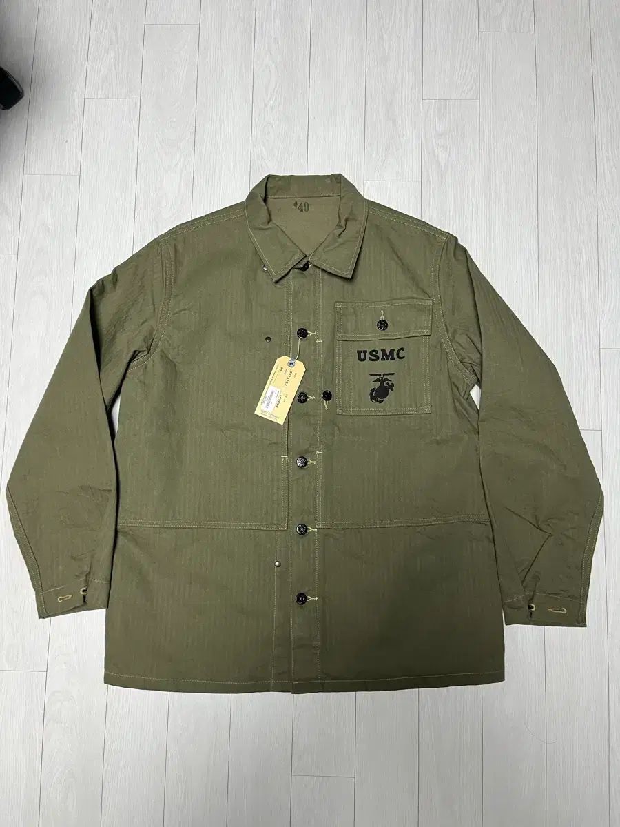 バズリクソンズ USMC ヘリンボーン ユーティリティ ジャケット サイズ