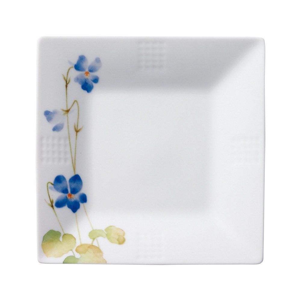 新品 Noritake ノリタケ スクエア プレート ( 絵変り セット ) 15cm