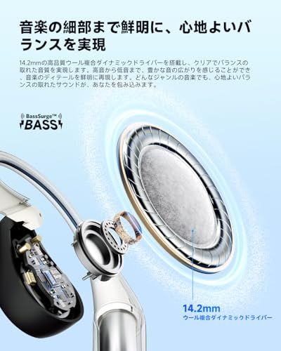 VGP 2025 金賞 EarFun OpenJump オープンイヤー イヤホン Bluetooth 耳掛け型 LDACに対応 ランニング 耳を塞がない 最大42時間再生 3 Dオーディオ マルチポイント接続 IPX 7防水 80 f 1 a 87 e その他 キッチン 食器