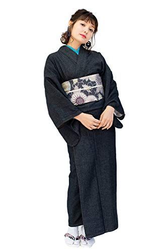 KYOETSU キョウエツ 着物 デニム 洗える 単衣 レディース 彡 ff 236 a 71