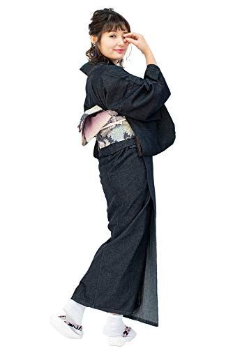 KYOETSU キョウエツ 着物 デニム 洗える 単衣 レディース 彡 ff 236 a 71