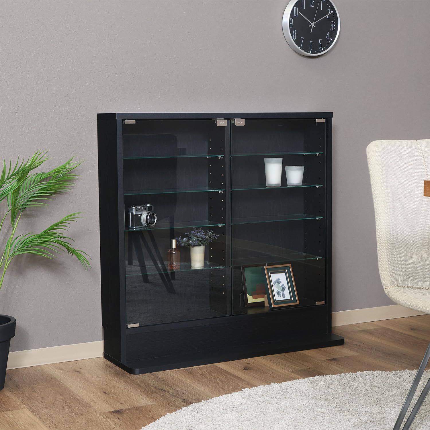 新品 不二貿易 ガラスコレクションケース フィギュアケース ロータイプ