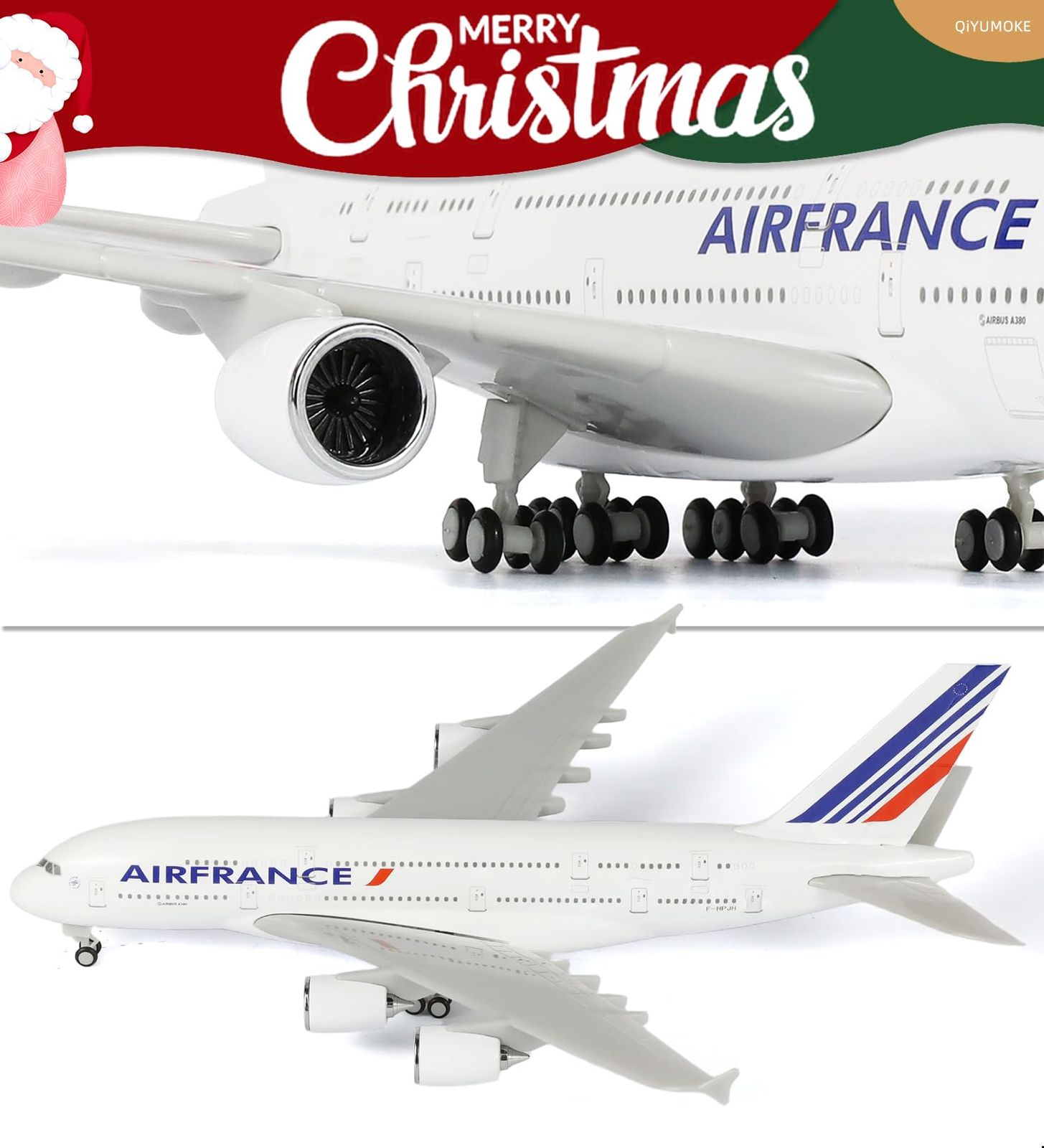 新品 QIYUMOKE 1/240 エアフランス A380 航空機模型キット対応 (全長 新品 QIYUMOKE 1/240 エアフランス A380 航空機模型キット対応 (全長