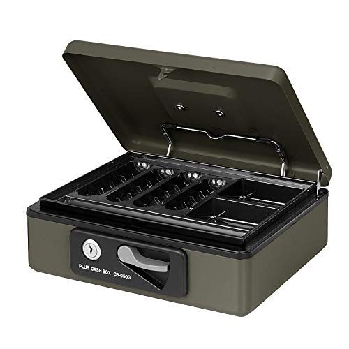  プラス 金庫 手提金庫 小型 W 230 D 194 80 mm ダークグレー 12 863 5122 fec その他 キッチン 食器