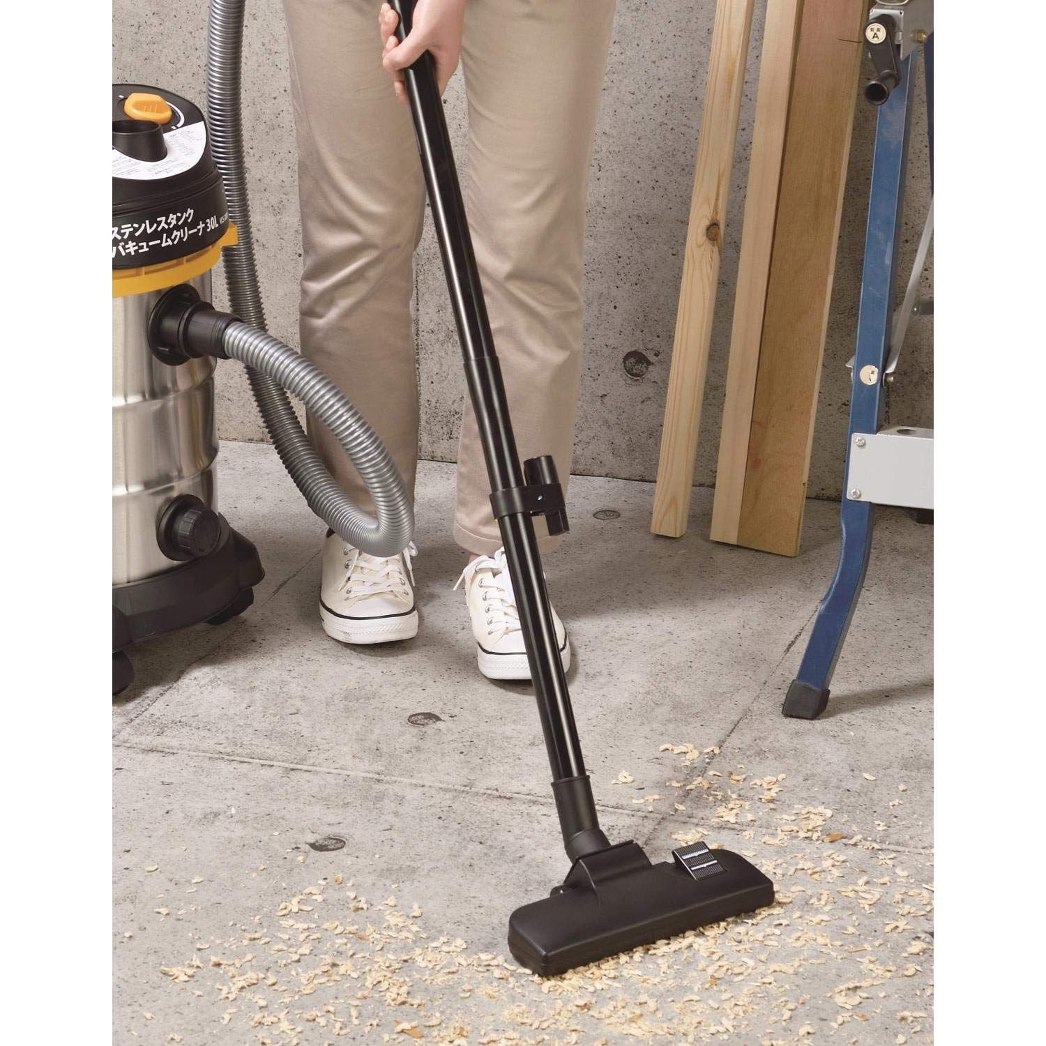 パオック PAOCK ステンレスタンク バキュームクリーナー 乾湿両用 吸込仕事率170 W 30 L 運転音調整機能付 VCS RP