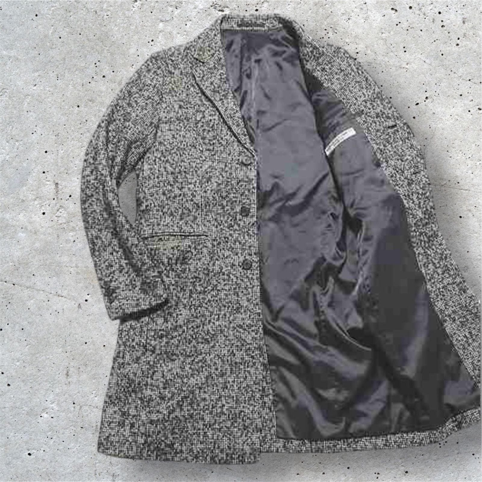 美品】キャサリンハムネット ロングチェスターコート 絶大な高級感 M