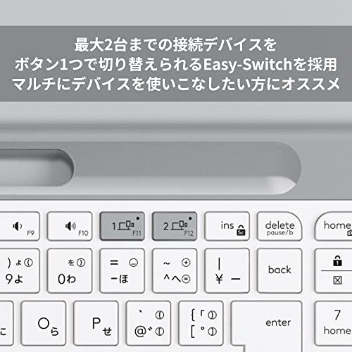  迅速に発送 ロジクール 静音 Bluetooth ワイヤレスキーボード K 580 OW オフホワイト 超薄型 小型 Unifying ワイヤレス キーボード 薄型 テンキー 無線 Windows Mac iPad iOS Android Ch 7 a 318270 その他 キッチン 食器