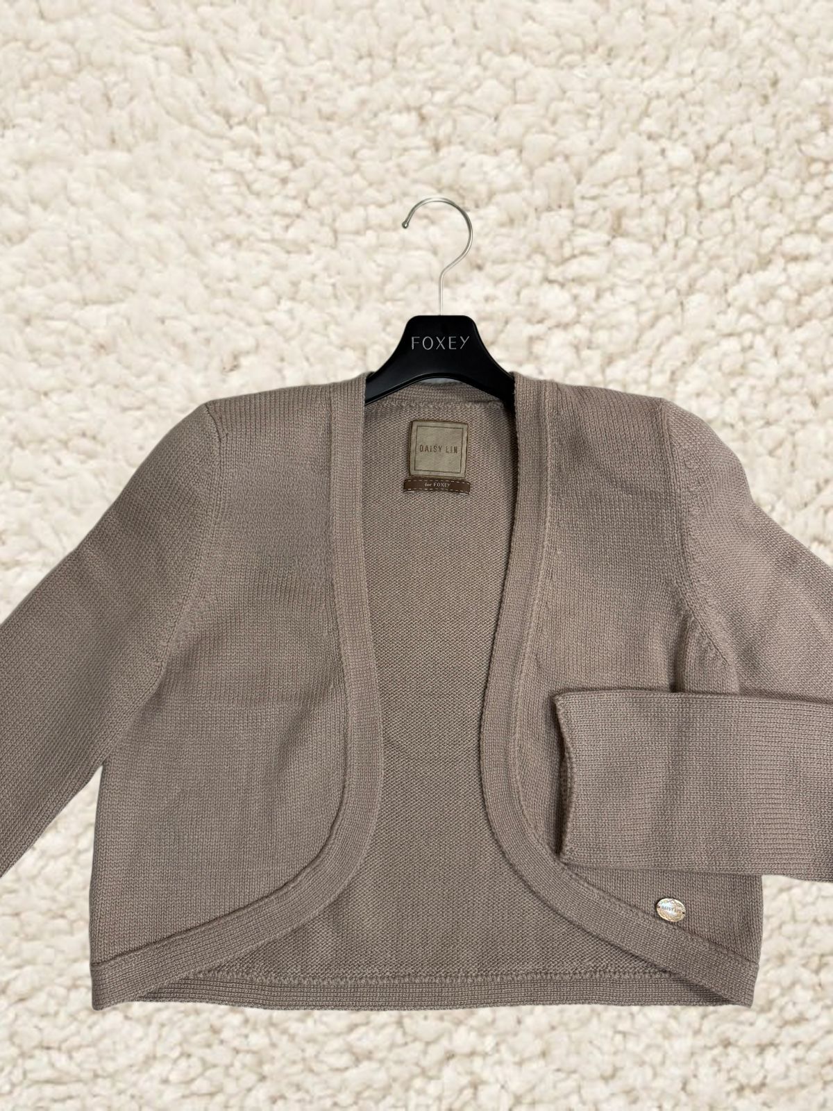 美品FOXEY/フォクシーDaisy ふわとろ Angel Hair Cardigan 40 36506
