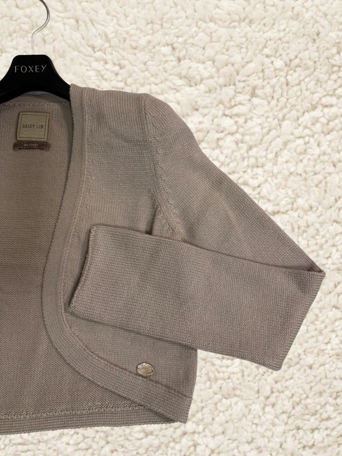 美品★FOXEY/フォクシー デイジーふわとろエンジェルヘアーカーディガン 40 極美品】【クリーニング済】DASYLIN FOR FOXEY /デイジーリンfor