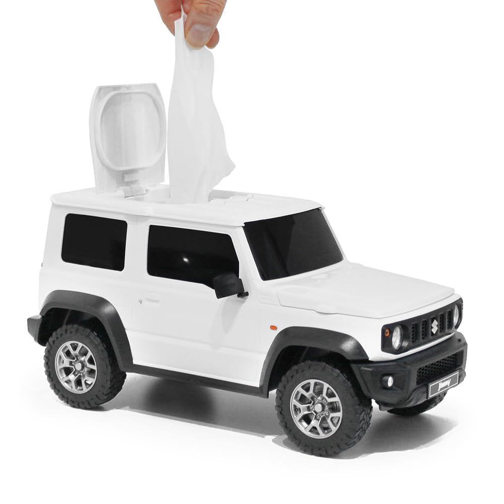 新品 ウェットティッシュケース スズキ ジムニー シエラ (普通車) (ホワイト)