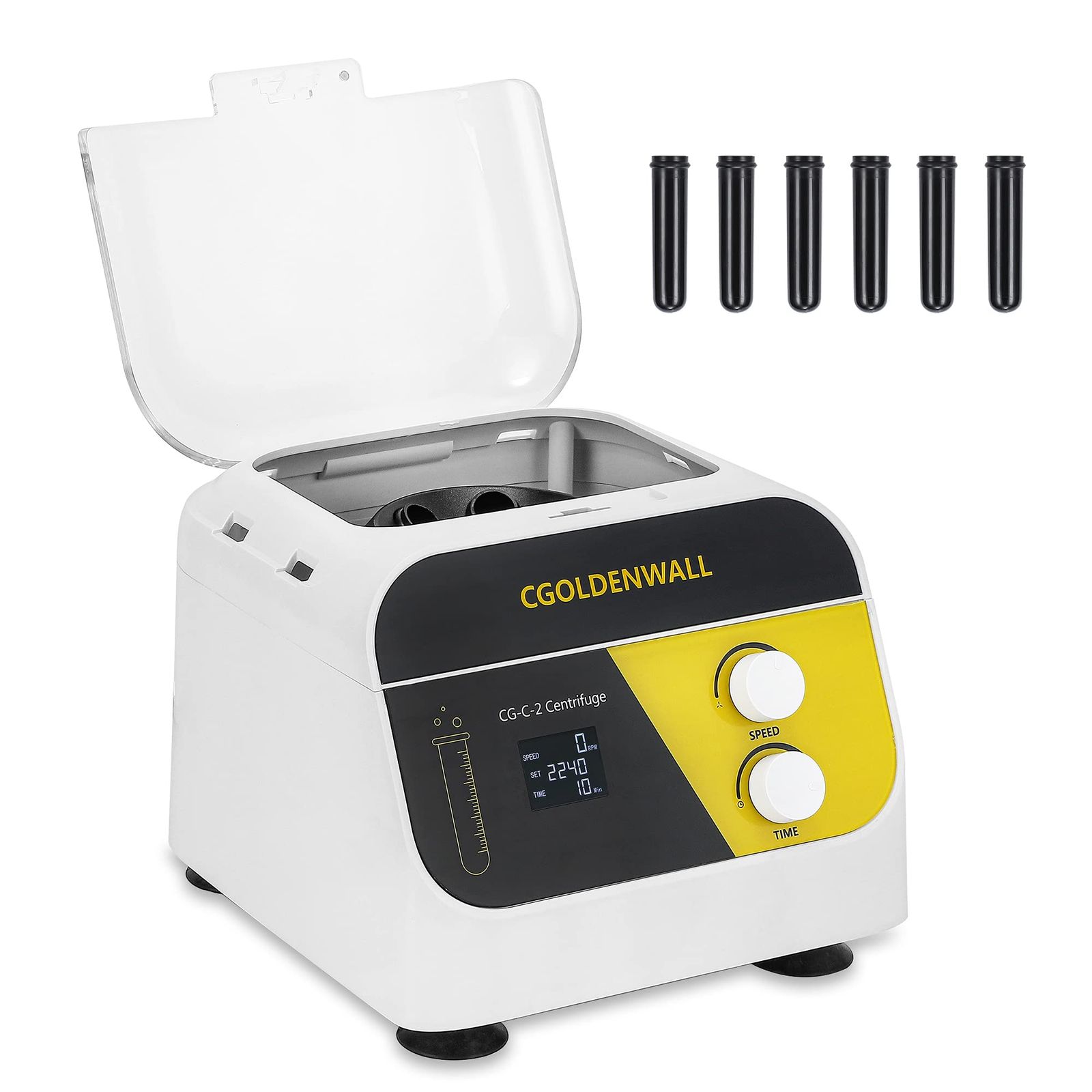 デジタル 遠心機 10 ml x 6 遠心管 卓上遠心分離機 1920 xg タイマー0 999 min 容量20 最大4000 rpm 血清の分離 定性分析 試料の急激な沈降 ラボ クリニック 実験室用 日本語説明書付き