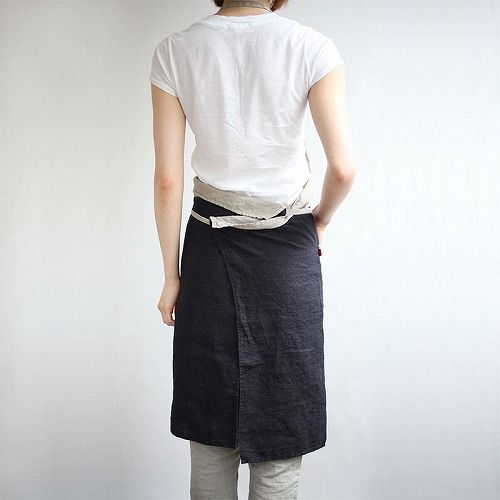  フルエプロン カリーナ ノワールリーノエリーナ ブラック 黒 A 1051 Lino e Lina エプロン かわいい シンプル ナチュラル 前掛け リネン ギフト ポイント10倍 その他 エプロン 三角巾