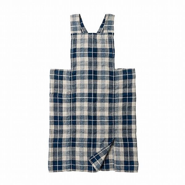  フルエプロン アニタ パルセル ダークブルー リーノエリーナ Lino e Lina A 393 エプロン かわいい シンプル ナチュラル 前掛け リネン ギフト ポイント10倍 その他 エプロン 三角巾