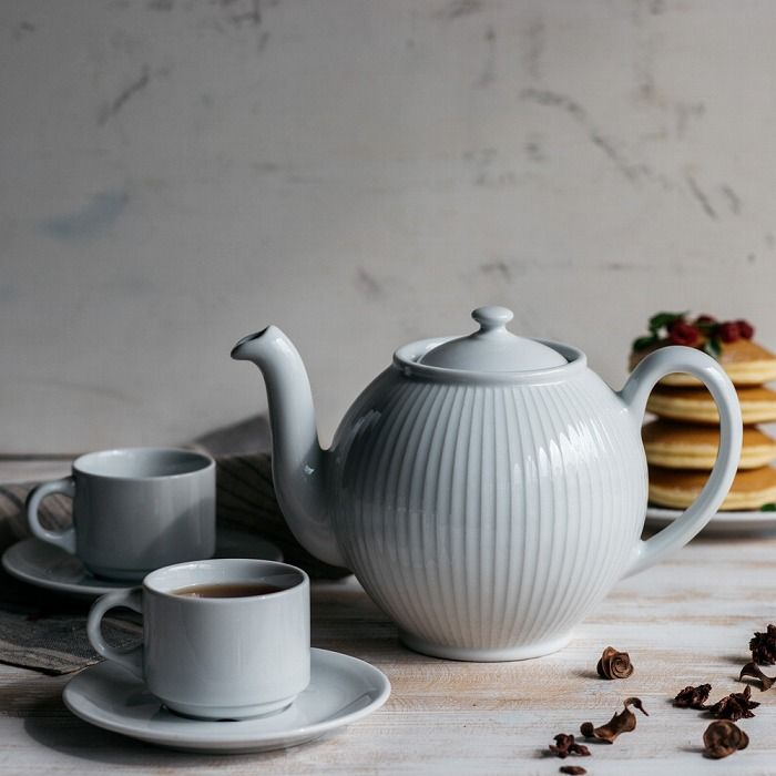 プリッセ ティーポット 1900 cc ピリヴィッツ P 067 青みがかったホワイト br ティーサーバー キッチン雑貨 洋食器 おしゃれ 可愛い かわいい 北欧 シンプル 店舗用