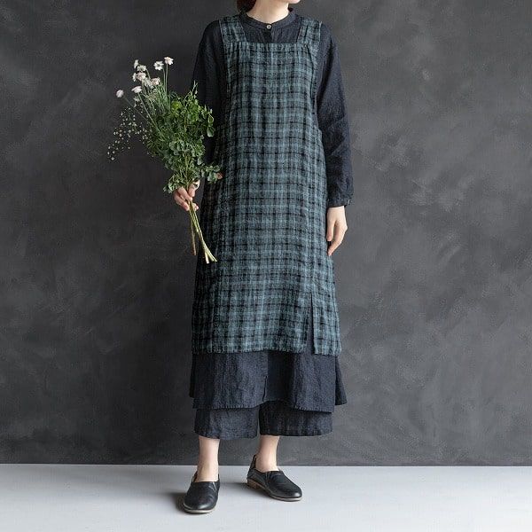 グリーン チェック柄