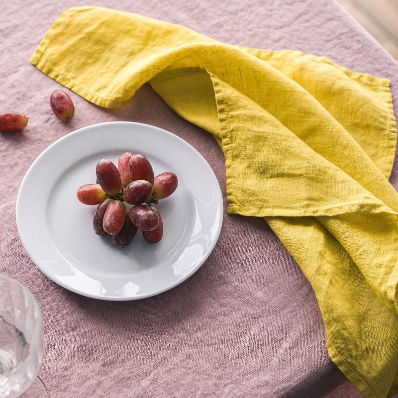 リネン100％ テーブル