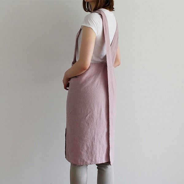  フルエプロン アニタ ルビ A 284 リーノエリーナ Lino e Lina エプロン かわいい シンプル ナチュラル 前掛け リネン ポイント10倍 その他 エプロン 三角巾