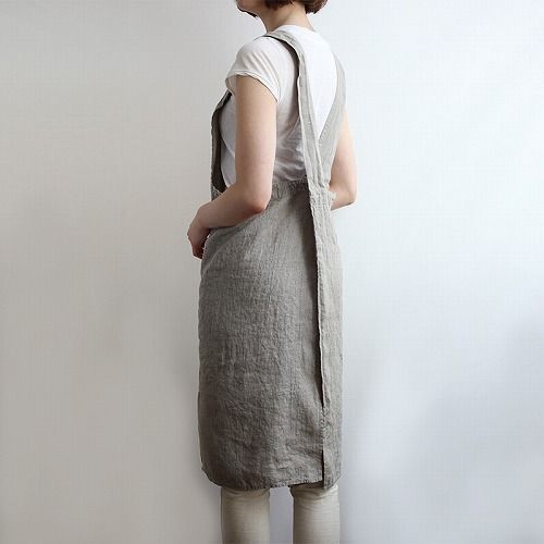  フルエプロン アニタ フラックス A 441 リーノエリーナ Lino e Lina カラー ナチュラル エプロン かわいい シンプル 前掛け リネン ギフト ポイント10倍 その他 エプロン 三角巾