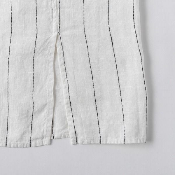  フルエプロン アニタ シリュス A 365 リーノエリーナ Lino e Lina 白地 ライン ホワイト カラー ナチュラル エプロン かわいい シンプル 前掛け リネン ギフト ポイント10倍 その他 エプロン 三角巾