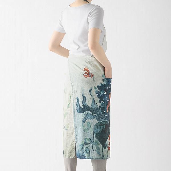 フルエプロン フロレゾン アイリス リーノエリーナ Lino e Lina AP 001 エプロン かわいい シンプル ナチュラル 前掛け リネン