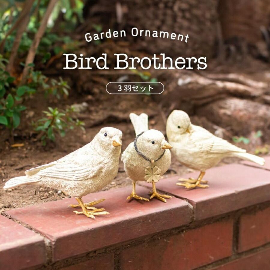 ガーデンオーナメント バード/3羽セット 小鳥 ことり コトリ 鳥 ガーデンオーナメント バード/3羽セット 小鳥 ことり コトリ 鳥