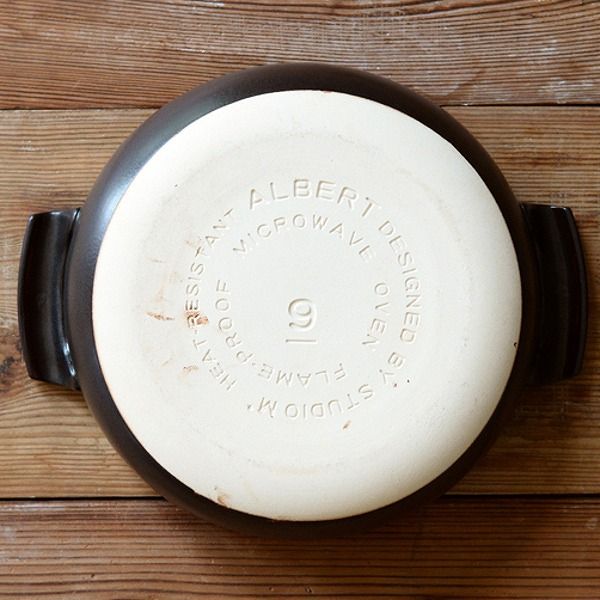 スタジオm アルバート 9号 鍋 アメ ホワイト ブラック 囲み鍋 調理鍋 土鍋 スタジオエム 食器 あす楽対応 ポイント10倍