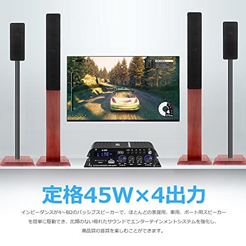 ホーム カー サブウーファー オーディオアンプ用 HiFi 4 0 CH Bluetooth デジタル パワーアンプ 彡 272238 a 1