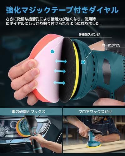  迅速に発送 強化版 ポリッシャー 車 コードレス 電動ポリッシャー 充電式 8段変速 5500回転 分 大容量バッテリ一 搭載 軽量 小型 研磨器 偏心構造 残量表示 強力 洗車 車磨き 傷消し 艶出し 鏡面磨き ワックス作業 家庭 4 b 37 aca 3 その他 キッチン 食器