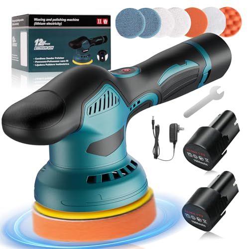 迅速に発送 強化版 ポリッシャー 車 コードレス 電動ポリッシャー 充電式 8段変速 5500回転 分 大容量バッテリ一 搭載 軽量 小型 研磨器 偏心構造 残量表示 強力 洗車 車磨き 傷消し 艶出し 鏡面磨き ワックス作業 家庭 4 b 37 aca 3