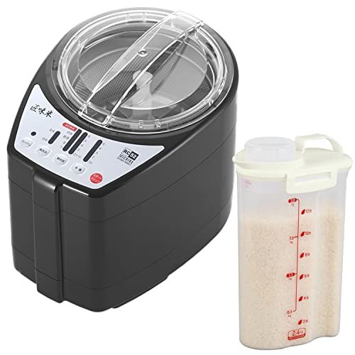 迅速に発送 山本電気 精米機 MICHIBA ライスクリーナー MB RC 52 ライスストッカー付きセット ブラック a 5079 c 6 b