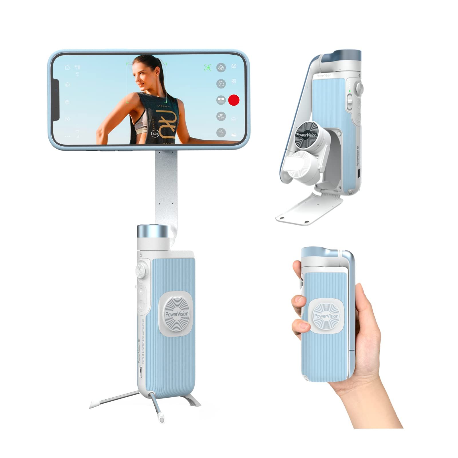 新品 PowerVision スマートフォン用ジンバルカメラ - 3軸ジンバル・防