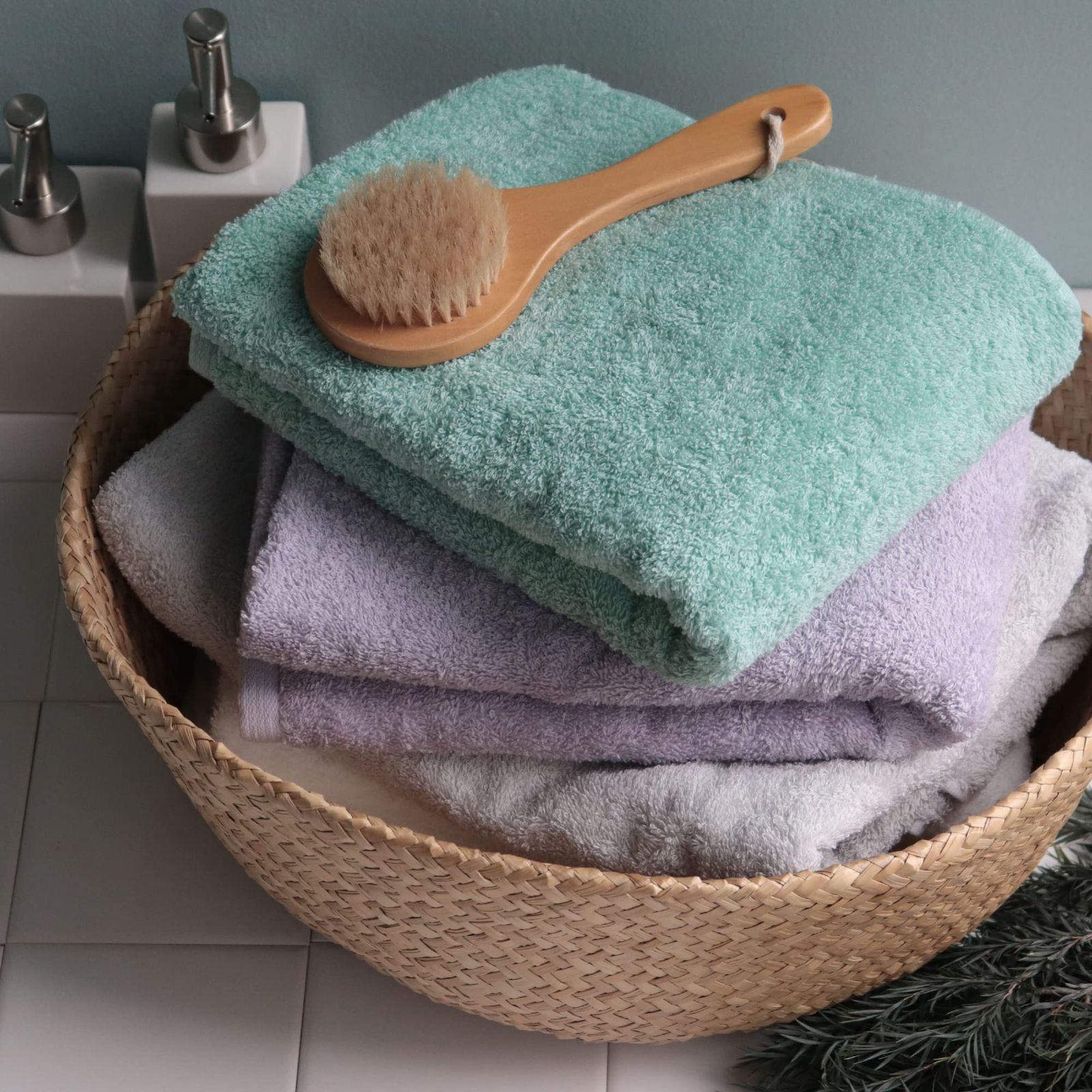 sensui Sou 日本製 ミニバスタオル セット 瞬間吸水 抗菌防臭 速乾 大阪泉州タオル アソート 03