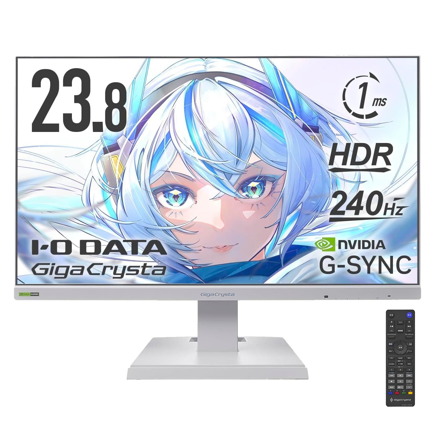 パ*ー様 【中古・美品】IODATA ゲーミングモニター 23.8インチ 新品 IODATA ゲーミングモニター 23.8インチ GigaCrysta 240Hz ADS