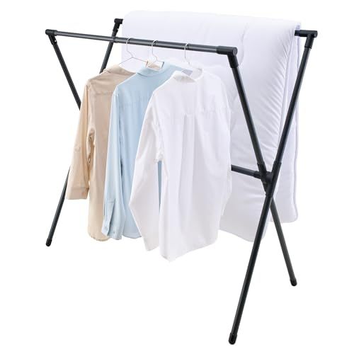 迅速に発送 天馬 洗濯物干し 屋外 布団干し 伸縮式布団 干しX型 簡単組立 サビにくい 物干しスタンド ベランダ 室内物干し 折りたたみ ブラック サイズ 幅87 138 奥行62 高さ115 cm PSBK 11 a 8 549 c 9